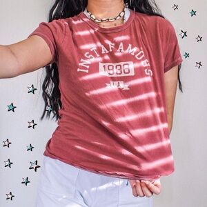 Forever 21 Instafamous 1980 Tee - Red